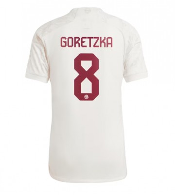 Lacne Muži Futbalové dres Bayern Munich Leon Goretzka #8 2023-24 Krátky Rukáv - Tretina